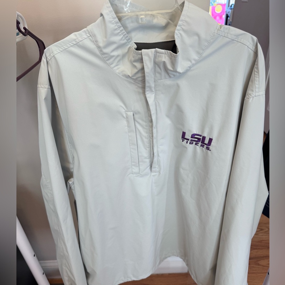 LSU Antigua Gray Jacket
